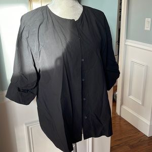 Cos 100% cotton black blouse